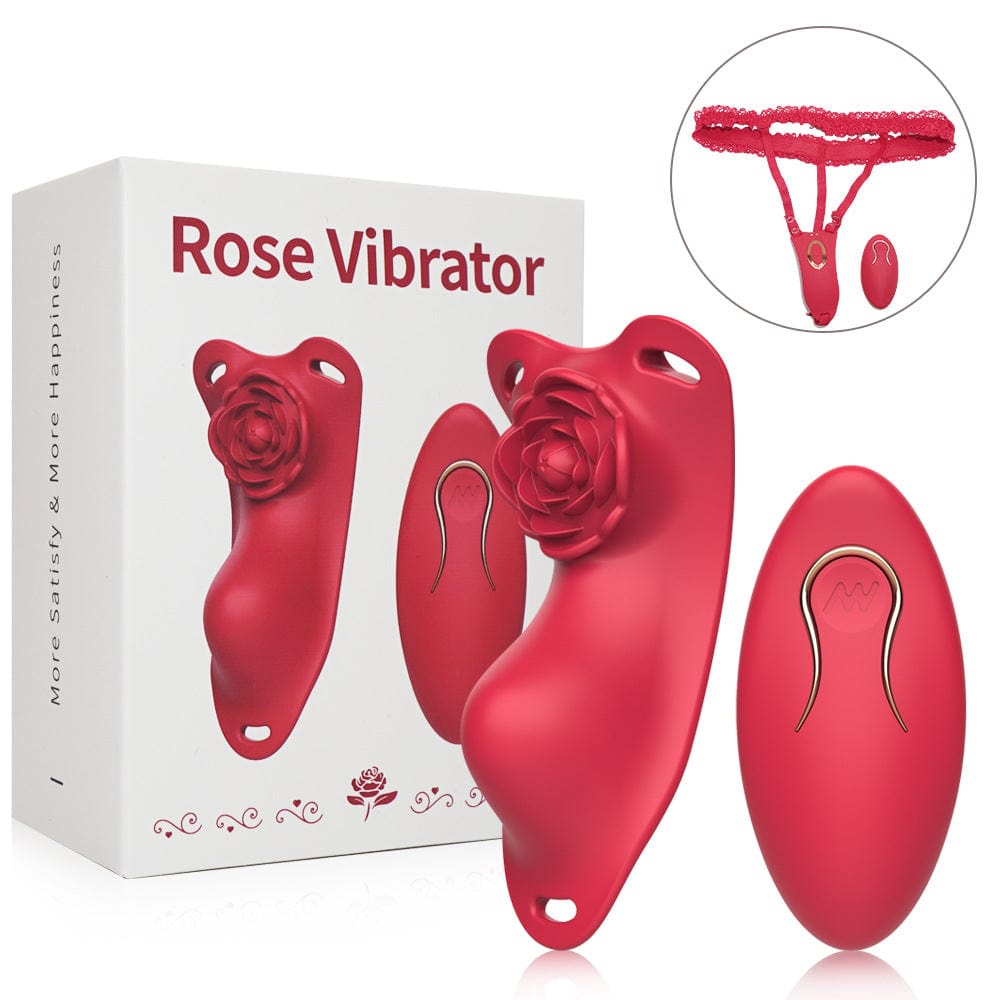 Rose Wearalbe Clitoral Massage Vibrator with Panty & Remote Control - Lurevibe