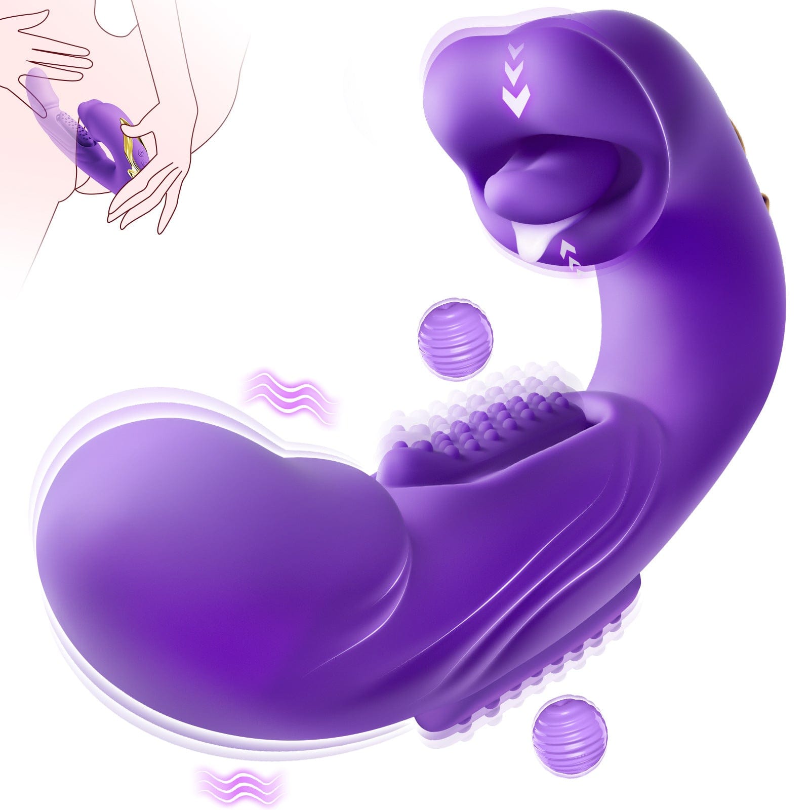 Rose Muncher Mouth Biting Tapping Ultimate Pleasure G Spot Vibrator - Lurevibe