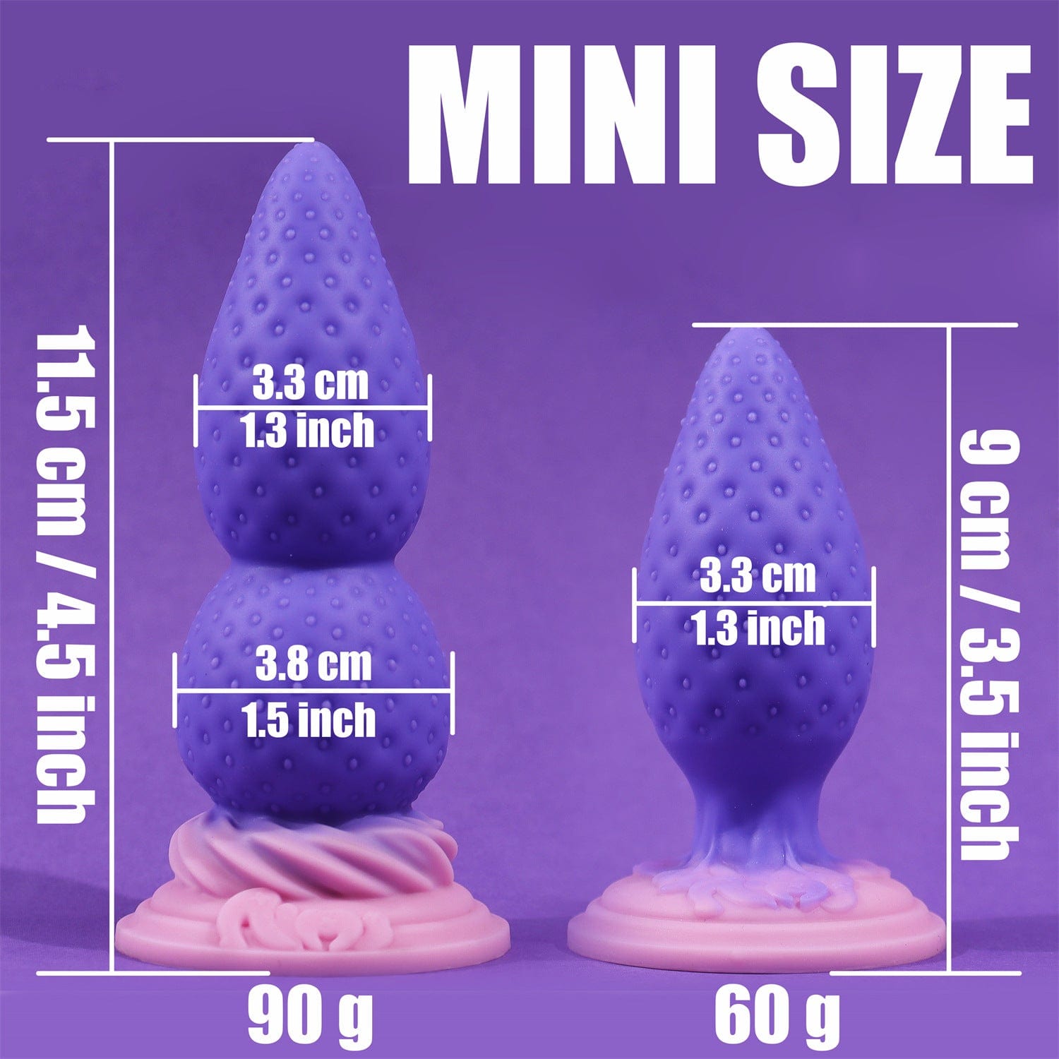 AIMITEX Strawberry Butt Plug Silicone Anal Sex Toy - Lurevibe