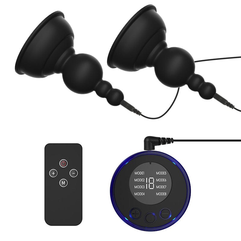 BDSM Electric Shock Silicone Nipple Stimulator with Remote Control - Lurevibe