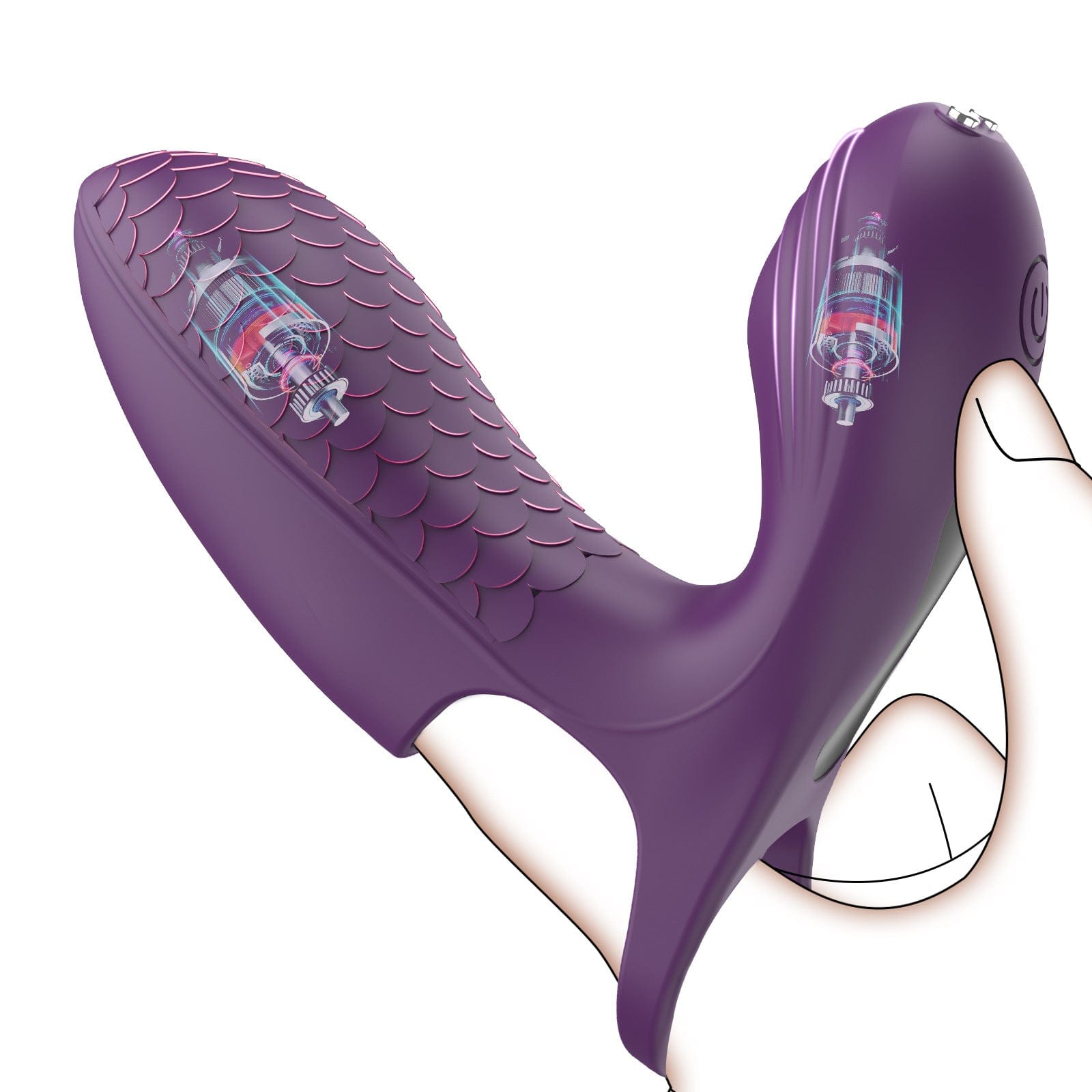 Double Vibration Finger Vibrator G spot Clitoral Stimulation Lurevibe Double Vibration Finger Vibrator G spot Clitoral Stimulation Lurevibe