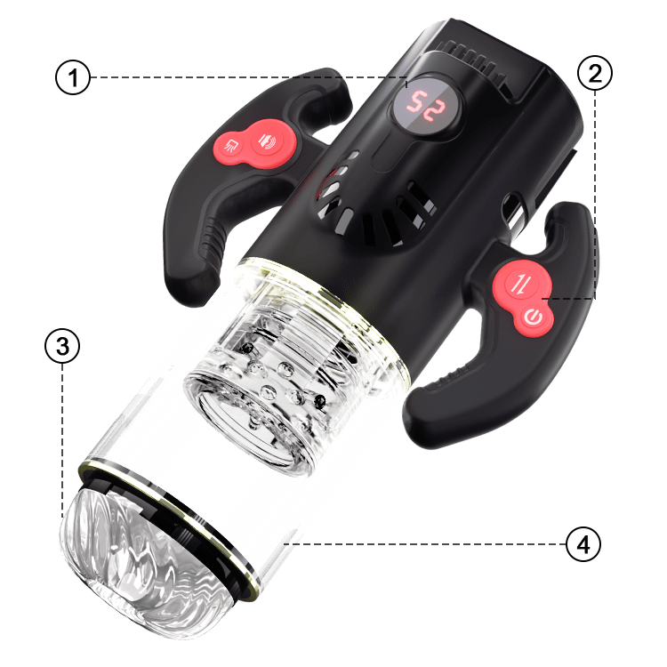 Lurevibe Advanced Male Sucking Masturbator with Rotation & Thrusting - Lurevibe