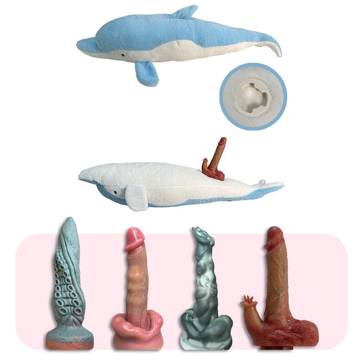 Plush Dildo Machine Thrusting Licking Dildo Machine Sex Toy With Remote Control - Lurevibe
