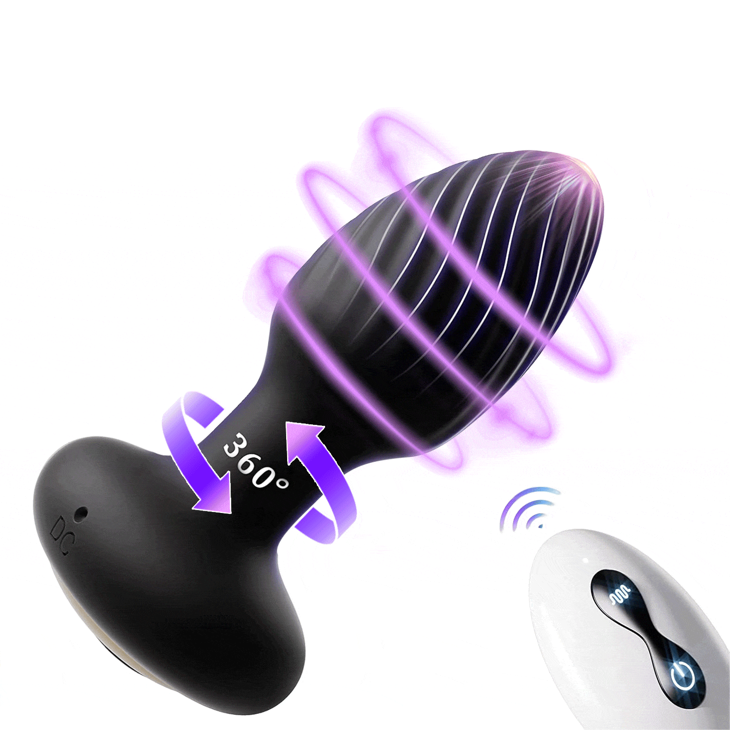 Noah - Wireless Remote Control Rotating & Vibrating Male Prostate Massager - Lurevibe