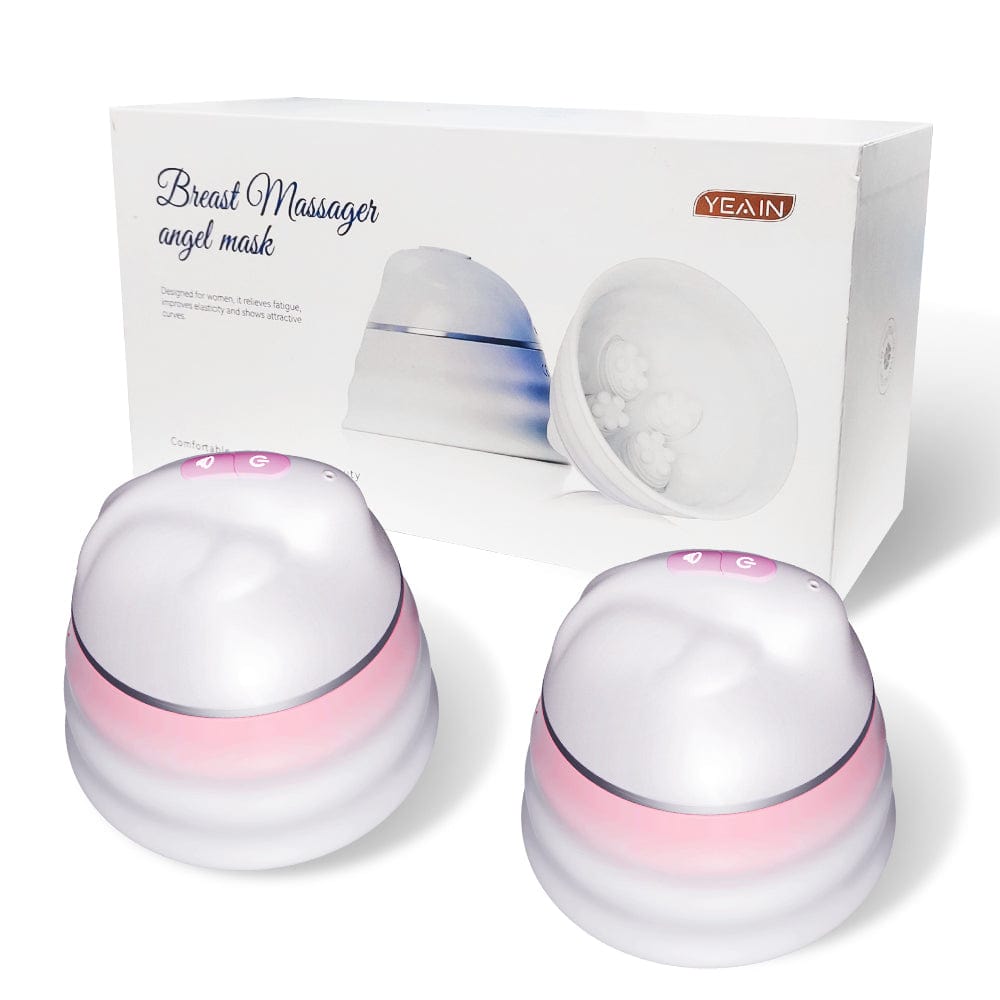Angel 5 Vacuum Suction 10 Vibration Breast Massagers With Remote - Lurevibe