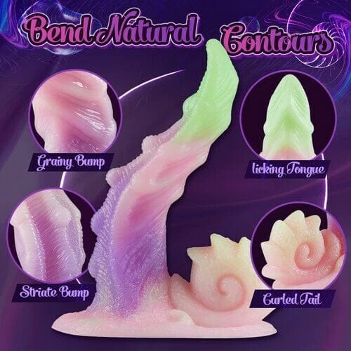 Huge Tentacle Dildo for Beginners Realistic Silicone Dildo 7.48 Inch - Lurevibe