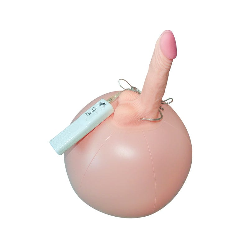 Bouncy Inflatable Sex Ball with Remote Control Vibrating Realistic Dildo - Lurevibe