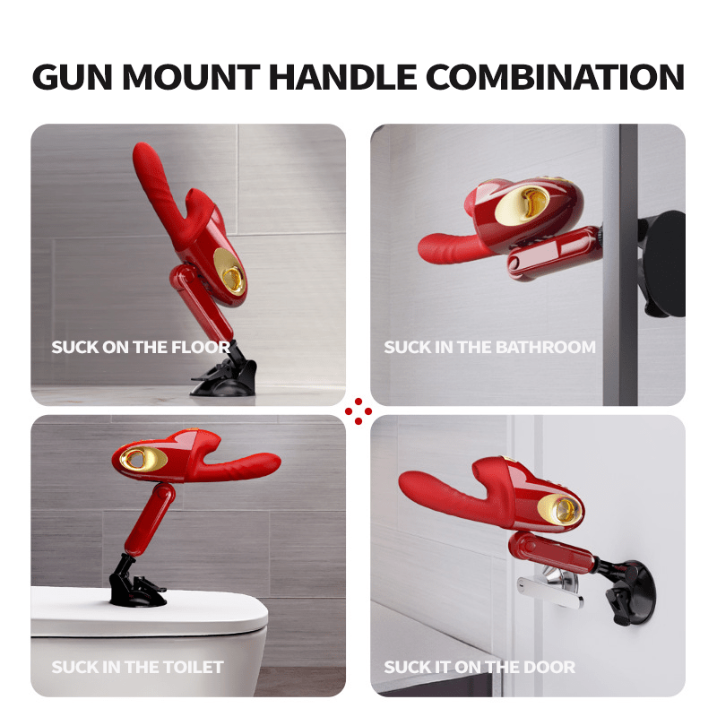 Leten New Generation of Impact Massage Vibrator Telescopic Sucking Female Gun Machine Adult Masturbator - Lurevibe