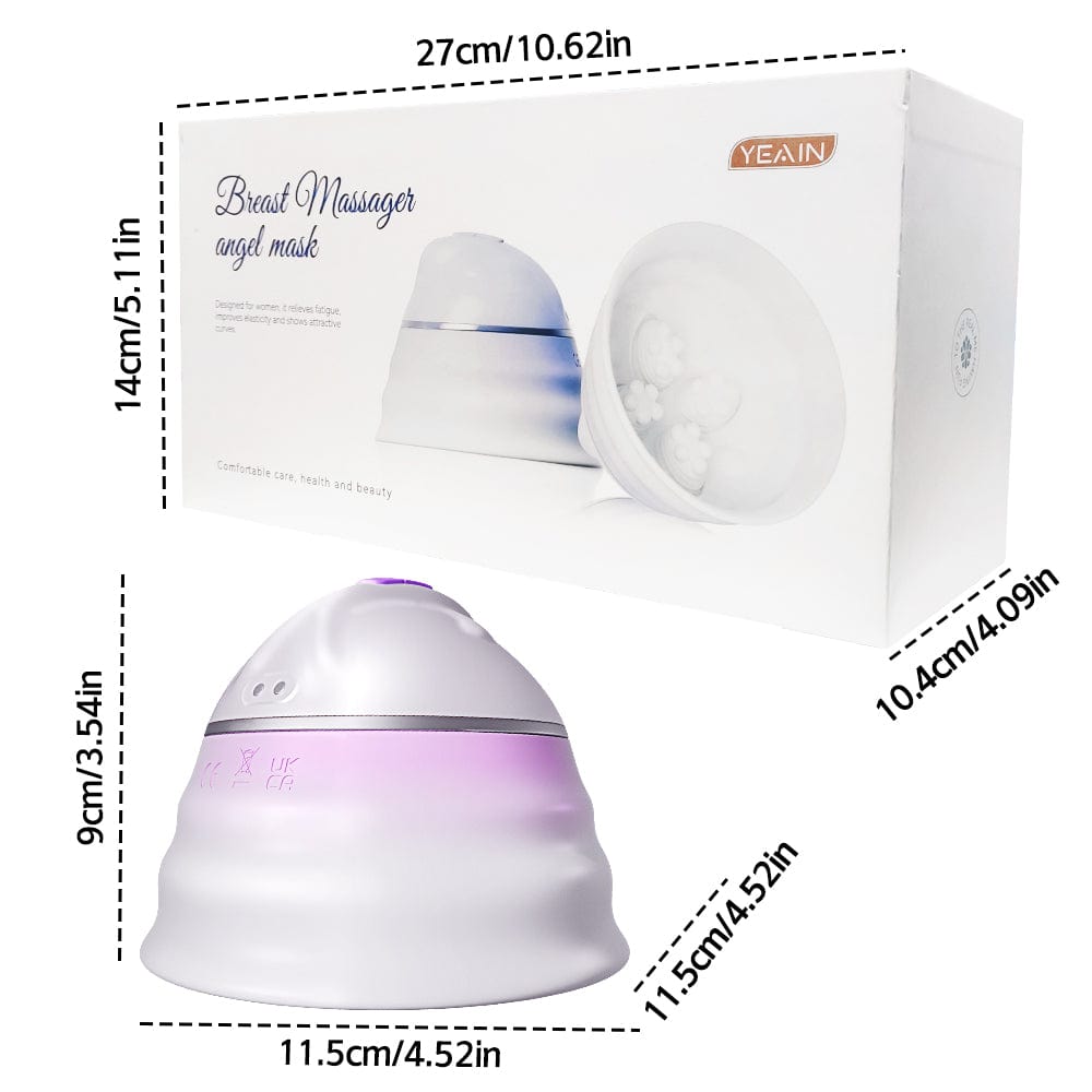 Angel 5 Vacuum Suction 10 Vibration Breast Massagers With Remote - Lurevibe