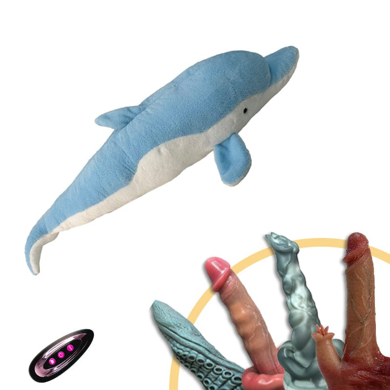 Plush Dildo Machine Thrusting Licking Dildo Machine Sex Toy With Remote Control - Lurevibe