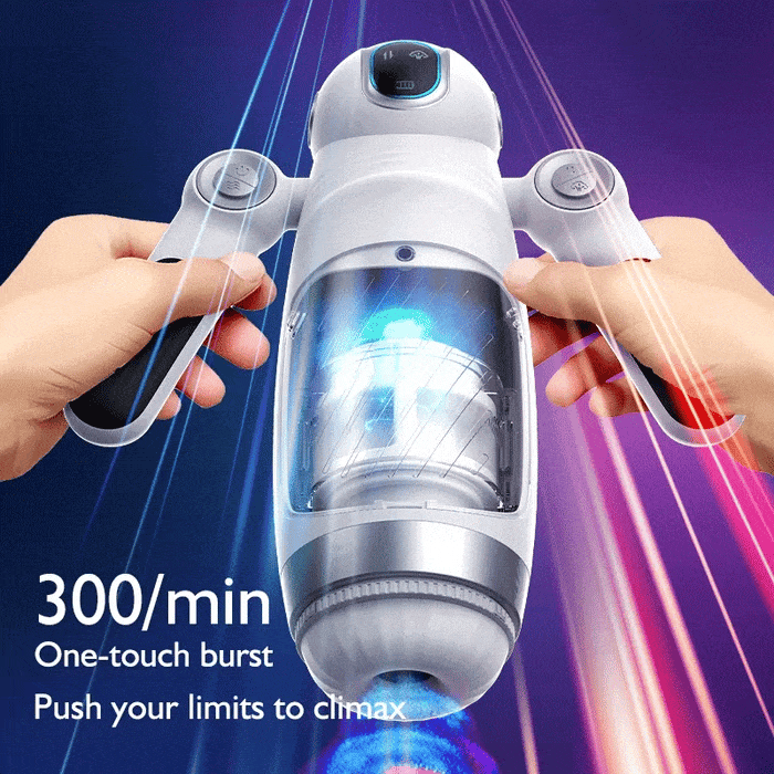 Bella Bot Robot Telescopic Vibrating Male Penis Stroker - Lurevibe
