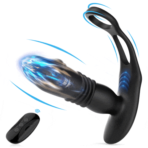 3 -Thrusting & 12 -Vibrating Cock Rings Prostate Massager Lurevibe 3 -Thrusting & 12 -Vibrating Cock Rings Prostate Massager Lurevibe