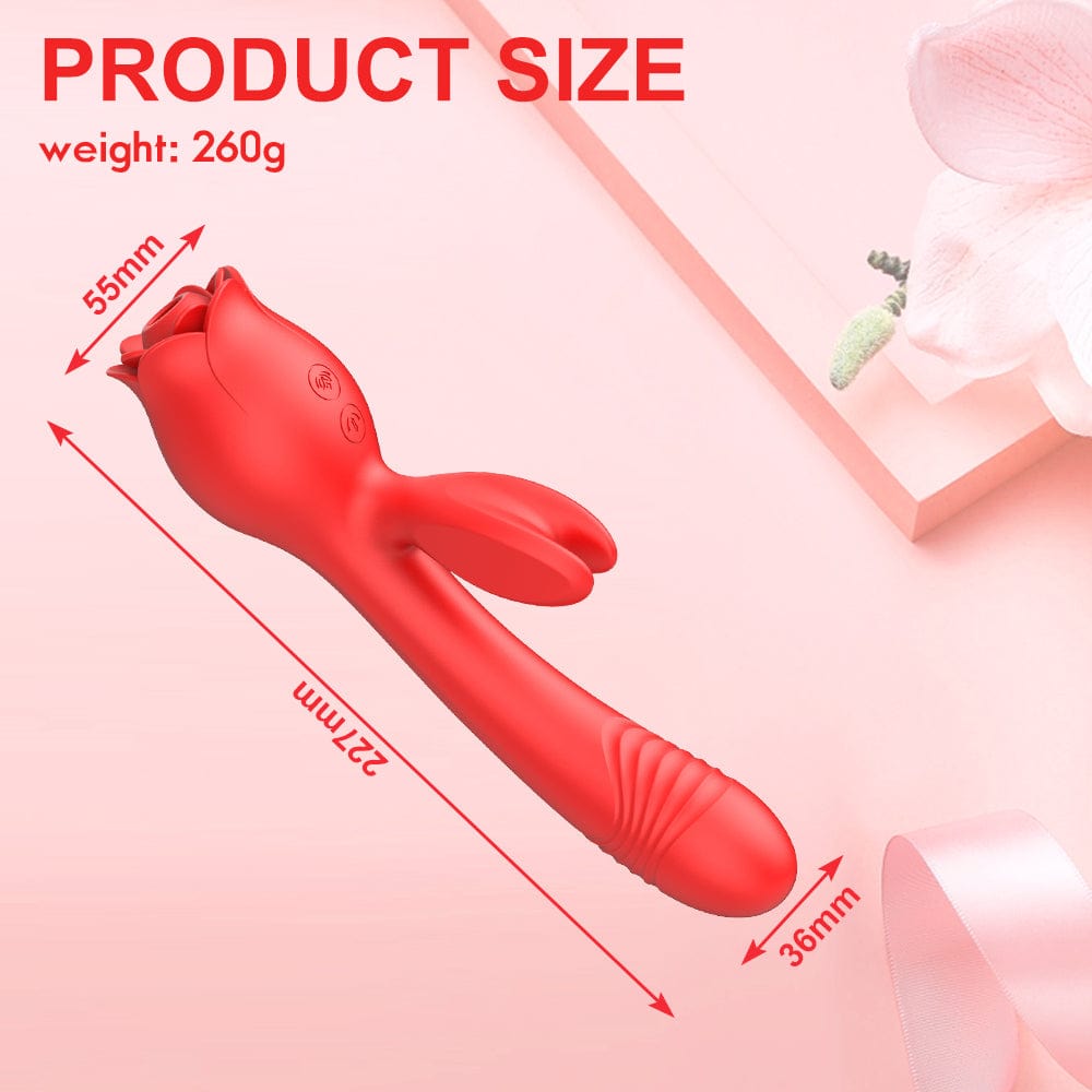 Lurevibe - Rose Vibrator G Spot Clitoral Stimulator - Lurevibe