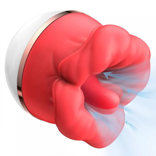 Lurevibe - Masturbateur féminin à grande bouche suceur de langue, vibrateur rechargeable