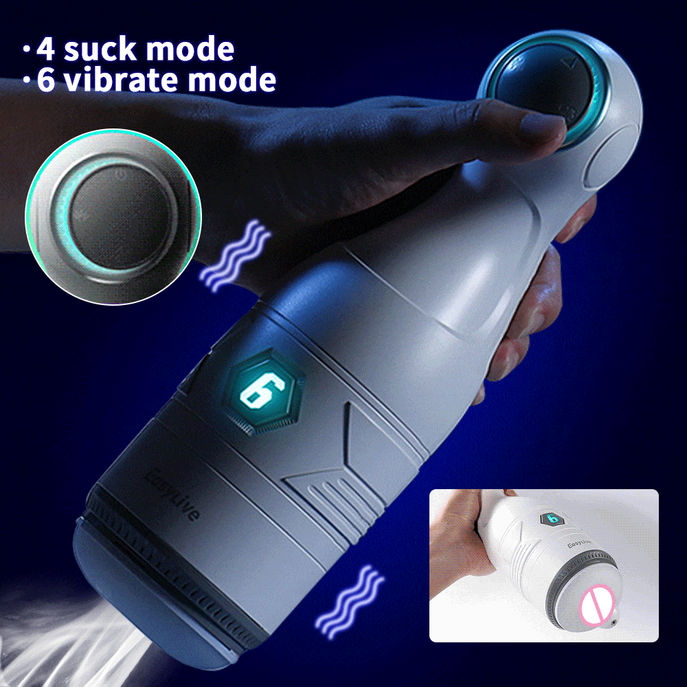 Lurevibe - Automatic Sucking Masturbation Blowjob Masturbator Vibrating Oral Sex Toys For Men - Lurevibe