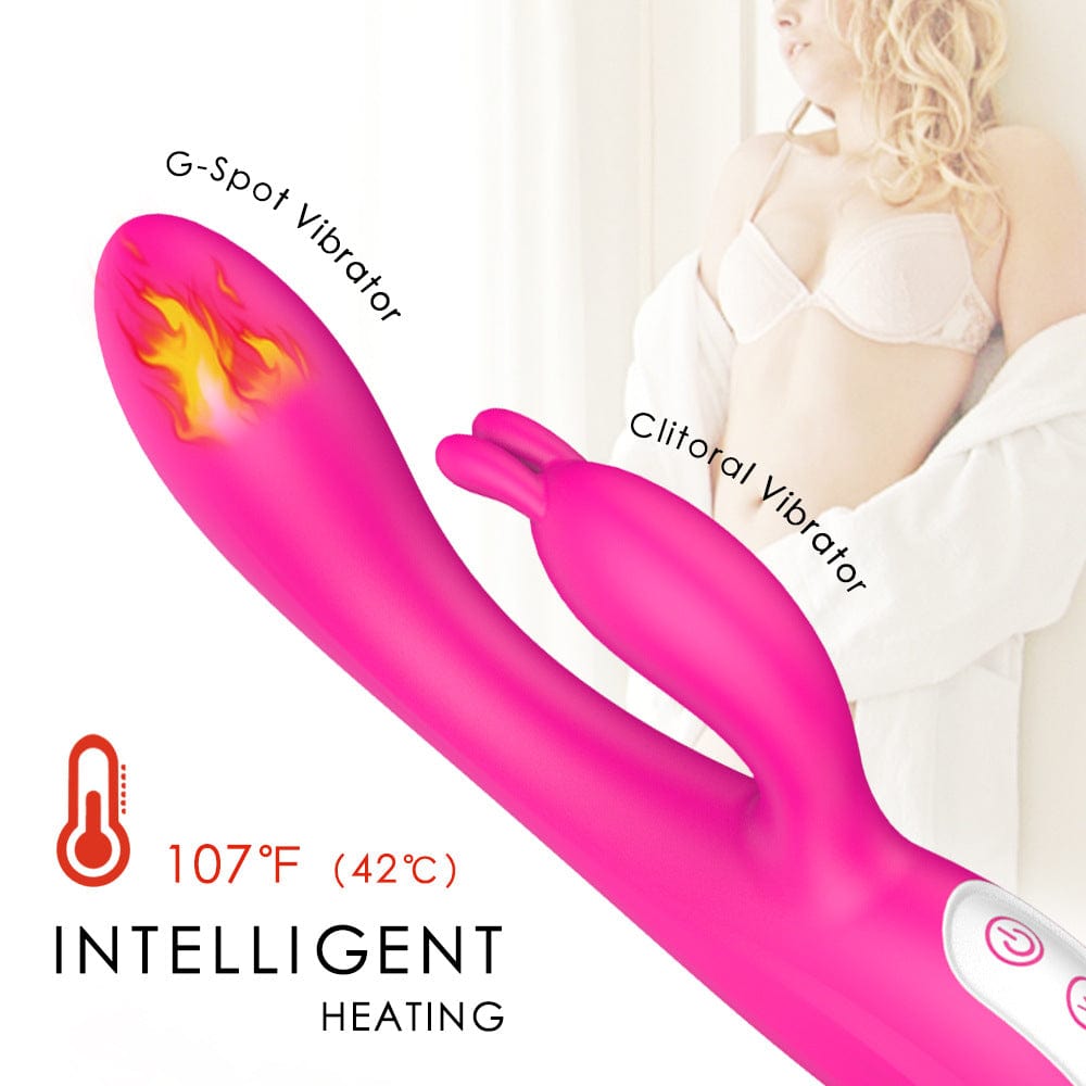 Lurevibe - Female Masturbation Device Rabbit Heated Vibrator Waterproof - Lurevibe