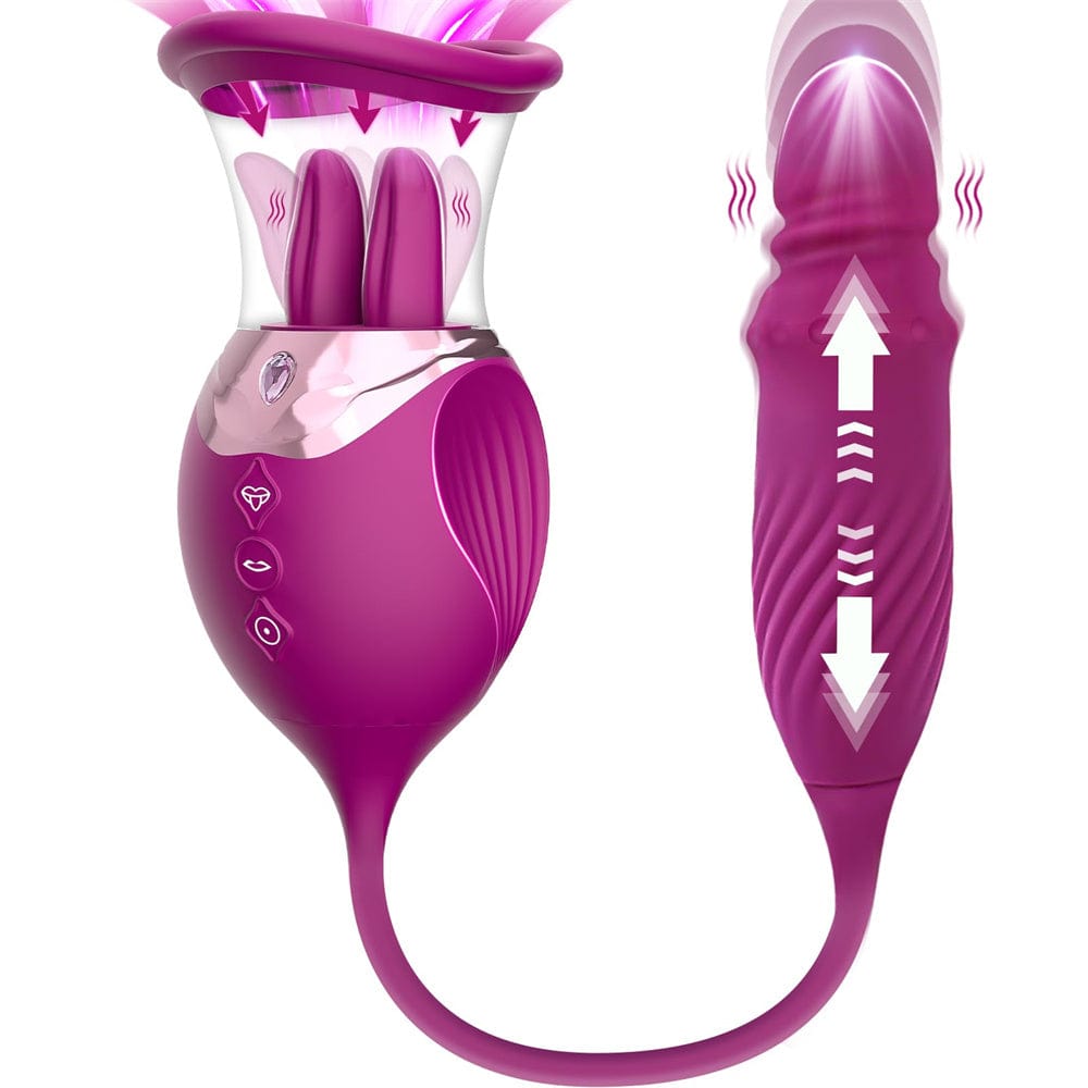 Lurevibe Rose Toy G Spot Vibrator Nipple Sucker Pump Stimulator Lurevibe Rose Toy G Spot Vibrator Nipple Sucker Pump Stimulator