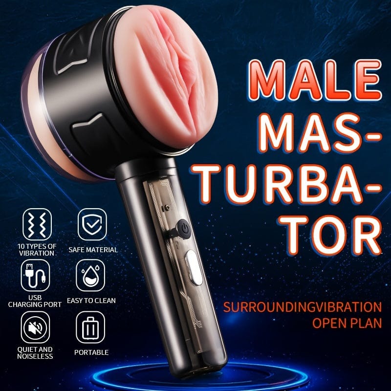 Lurevibe - Male Masturbator Handheld Fully Automatic Intelligent Frequency Conversion Masturbation Cup - Lurevibe