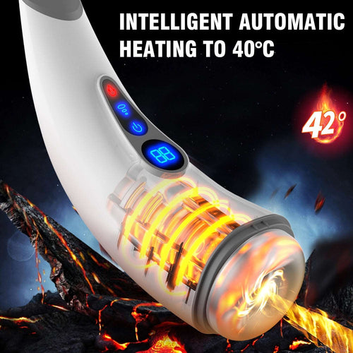 007 PRO 9-Frequenz-Saugfunktion 9-Frequenz-Vibration Heizung und geräuschaktivierter männlicher Masturbator 