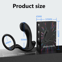 Greedy Finger Male Vibrating Clip Prostate Massager With Cock Ring - Lurevibe