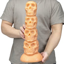 12.3 Inch Skull Giant Butt Plug Huge Dildo - Lurevibe