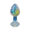 Aurora Ocean Wave Textured Crystal Silicone Anal Plug - Lurevibe