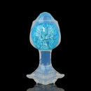 Aurora Rose Petal Crystal Silicone Anal Plug with Jeweled Base - Lurevibe