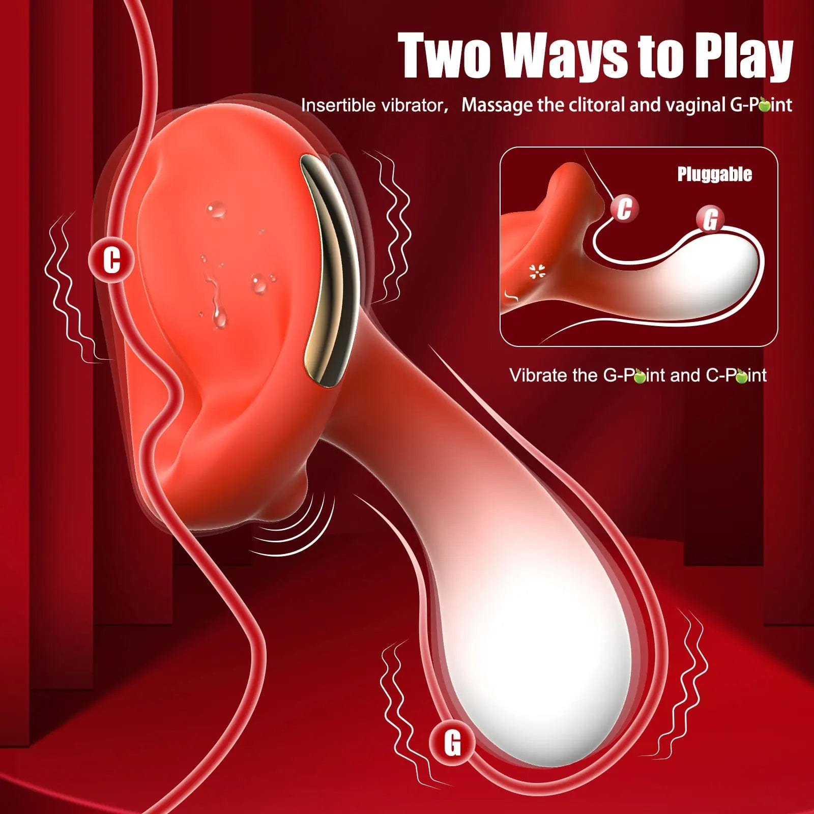 Clitoral Stimulator Mini Vibrator with 10 Vibrating Modes G Spot Nipple Masturbator - Lurevibe
