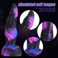 Starry Dark Purple Special-Shaped Artificial Dildo - Lurevibe