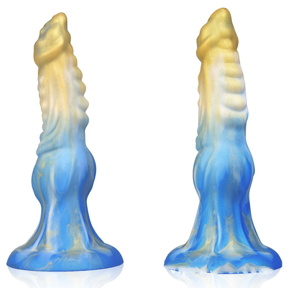 Alien Dildo Mixed Color Liquid Silicone Allovers Dildo Sex Toys - Lurevibe