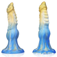 Alien Dildo Mixed Color Liquid Silicone Allovers Dildo Sex Toys - Lurevibe