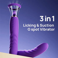 Lurevibe - Sucking Licking Vibrating Tongue Oral Clitoral G spot Vibrator - Lurevibe