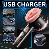 Lurevibe - Male Masturbator Handheld Fully Automatic Intelligent Frequency Conversion Masturbation Cup - Lurevibe