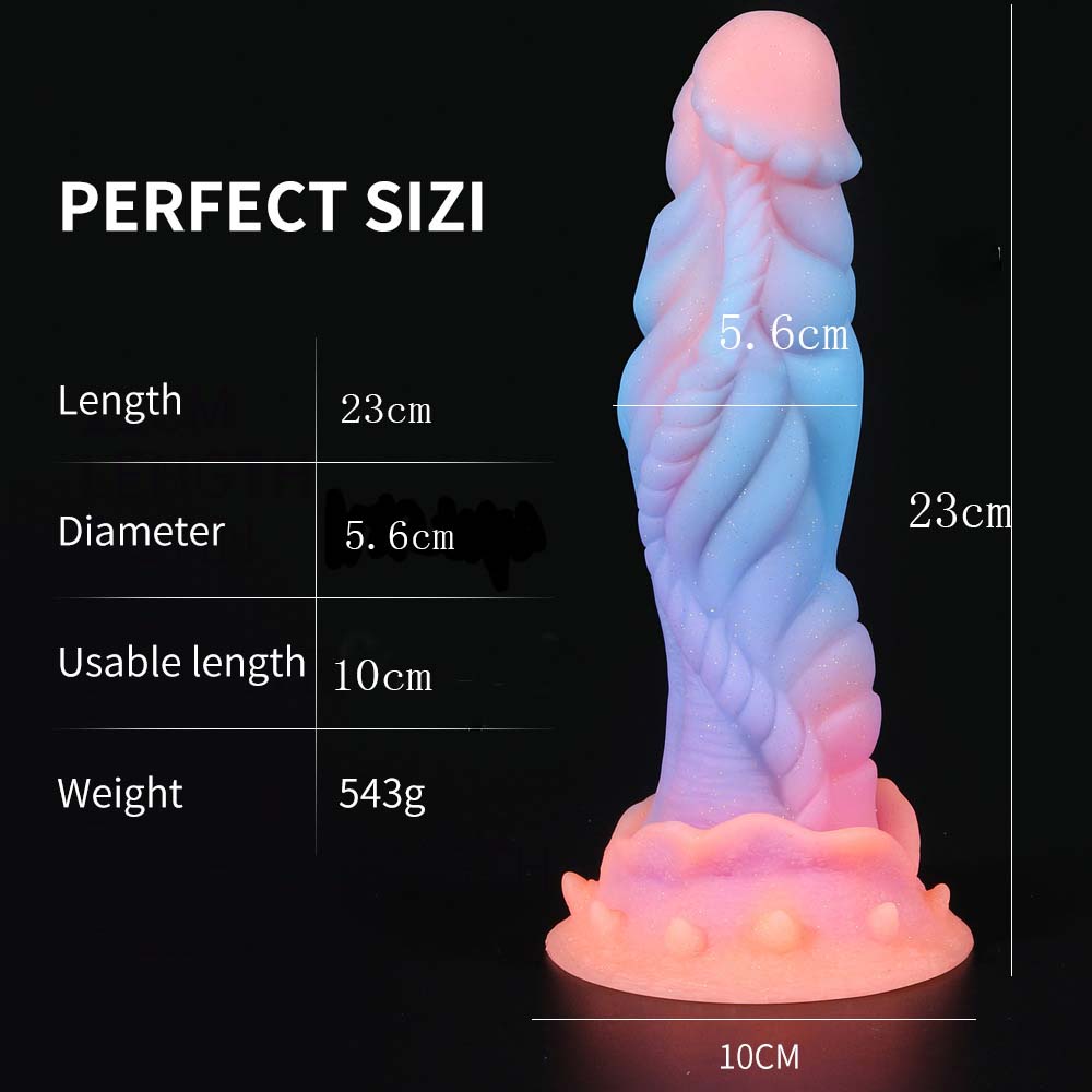 Fluorescent Silicone Butt Plug Dildo - Lurevibe