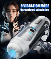 Lurevibe - Mecha Warrior Fully Automatic Aircraft Cup Male Telescopic Sucking And Pronouncing Masturbation Device - Lurevibe