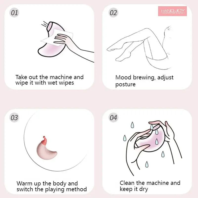 Lurevibe - Red Riding Hood Moon Sucking Vibrator Vibrating Sucker Oral Clitoris Stimulator - Lurevibe