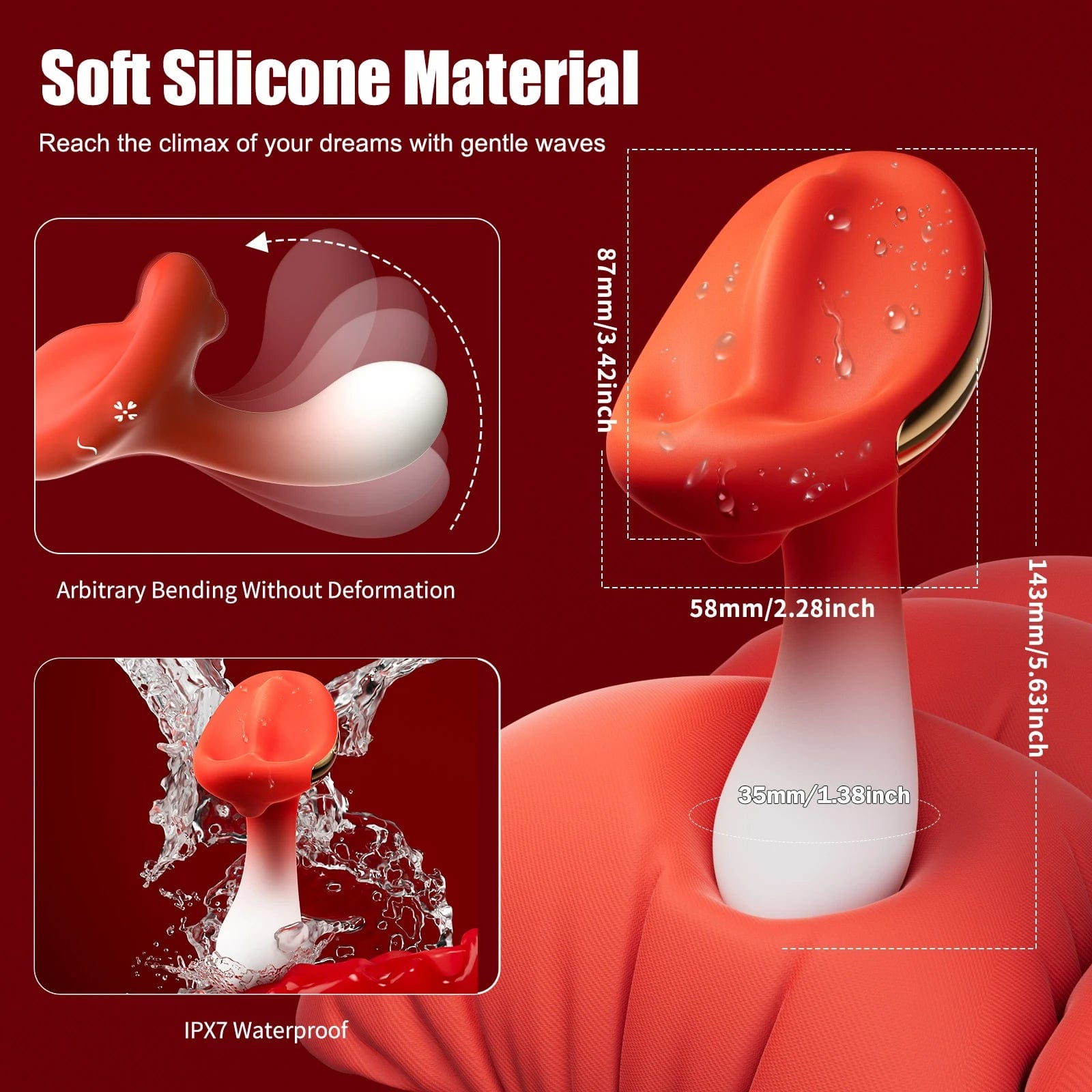 Clitoral Stimulator Mini Vibrator with 10 Vibrating Modes G Spot Nipple Masturbator - Lurevibe