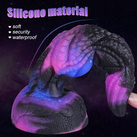 Starry Dark Purple Special-Shaped Artificial Dildo - Lurevibe