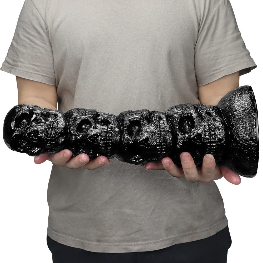 12.3 Inch Skull Giant Butt Plug Huge Dildo - Lurevibe