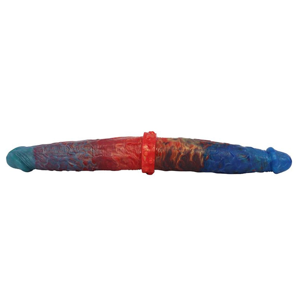 Colorful Double-Ended Liquid Silicone Anal Plug Dildo - Lurevibe