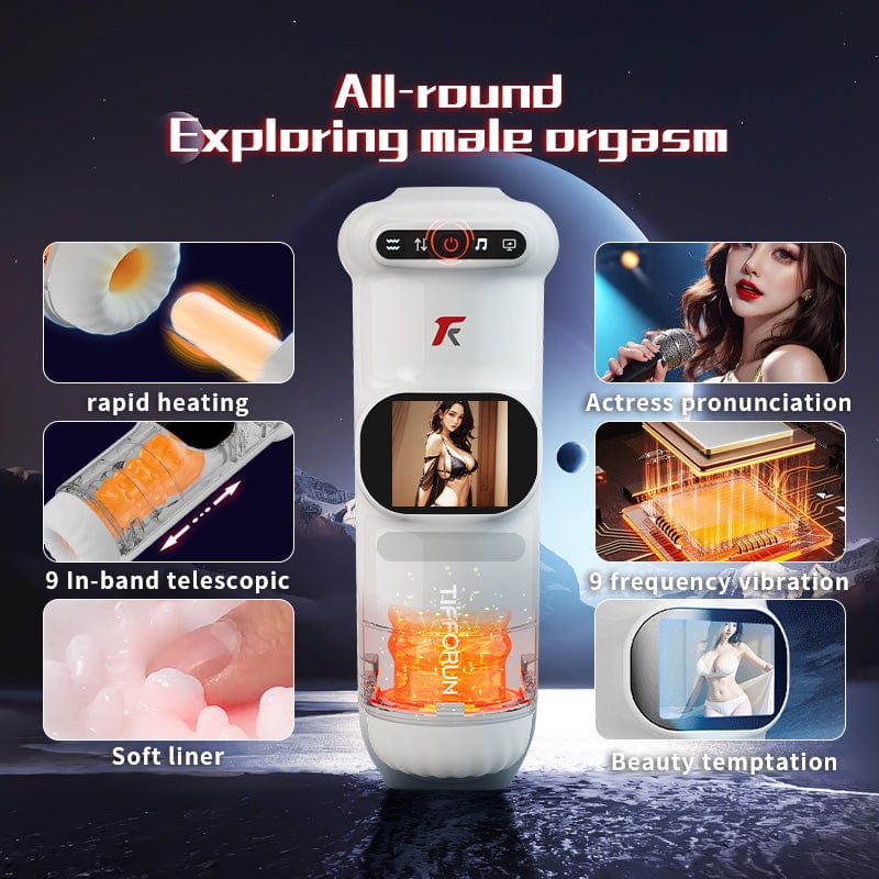 9-Frequency Telescopic 9-Frequency Vibration UFO Masturbation Cup - Lurevibe