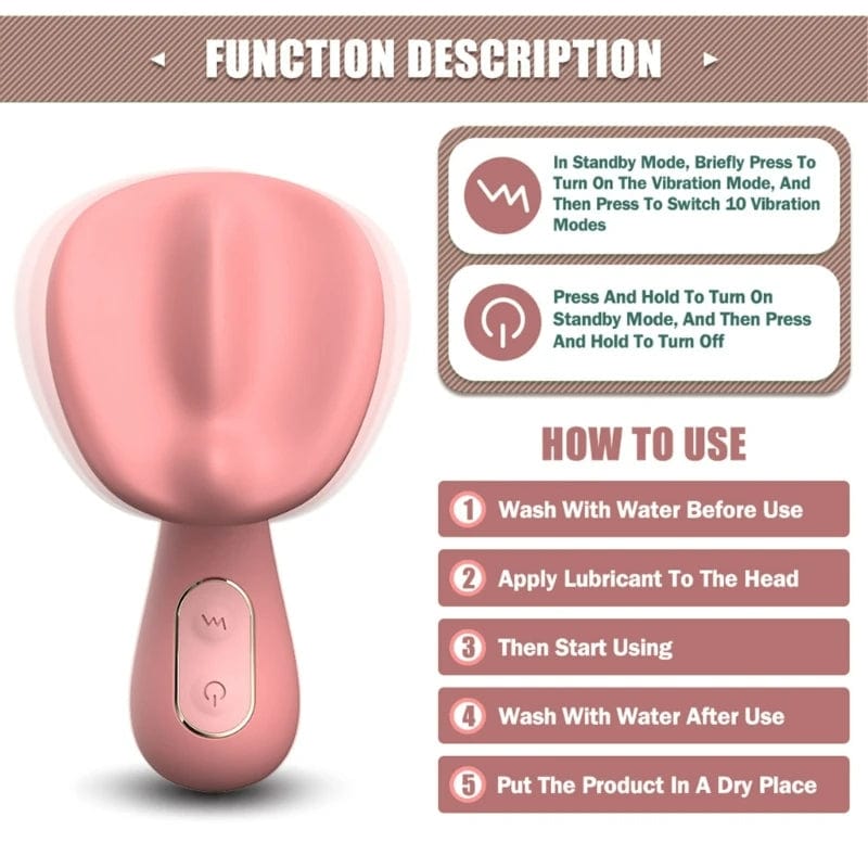 Clitoral Stimulator Mini Vibrator with 10 Vibrating Modes G Spot Nipple Masturbator - Lurevibe