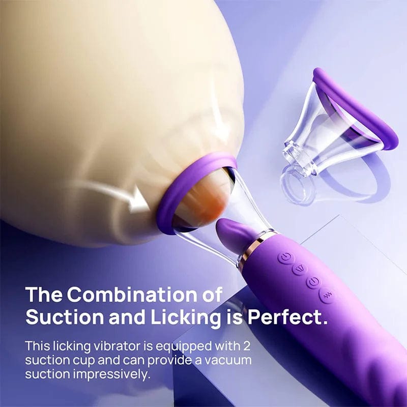Lurevibe - Sucking Licking Vibrating Tongue Oral Clitoral G spot Vibrator - Lurevibe