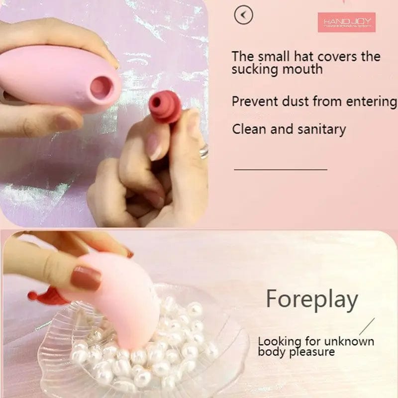 Lurevibe - Red Riding Hood Moon Sucking Vibrator Vibrating Sucker Oral Clitoris Stimulator - Lurevibe