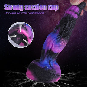 Starry Dark Purple Special-Shaped Artificial Dildo - Lurevibe