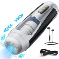Lurevibe - Mecha Warrior Fully Automatic Aircraft Cup Male Telescopic Sucking And Pronouncing Masturbation Device - Lurevibe