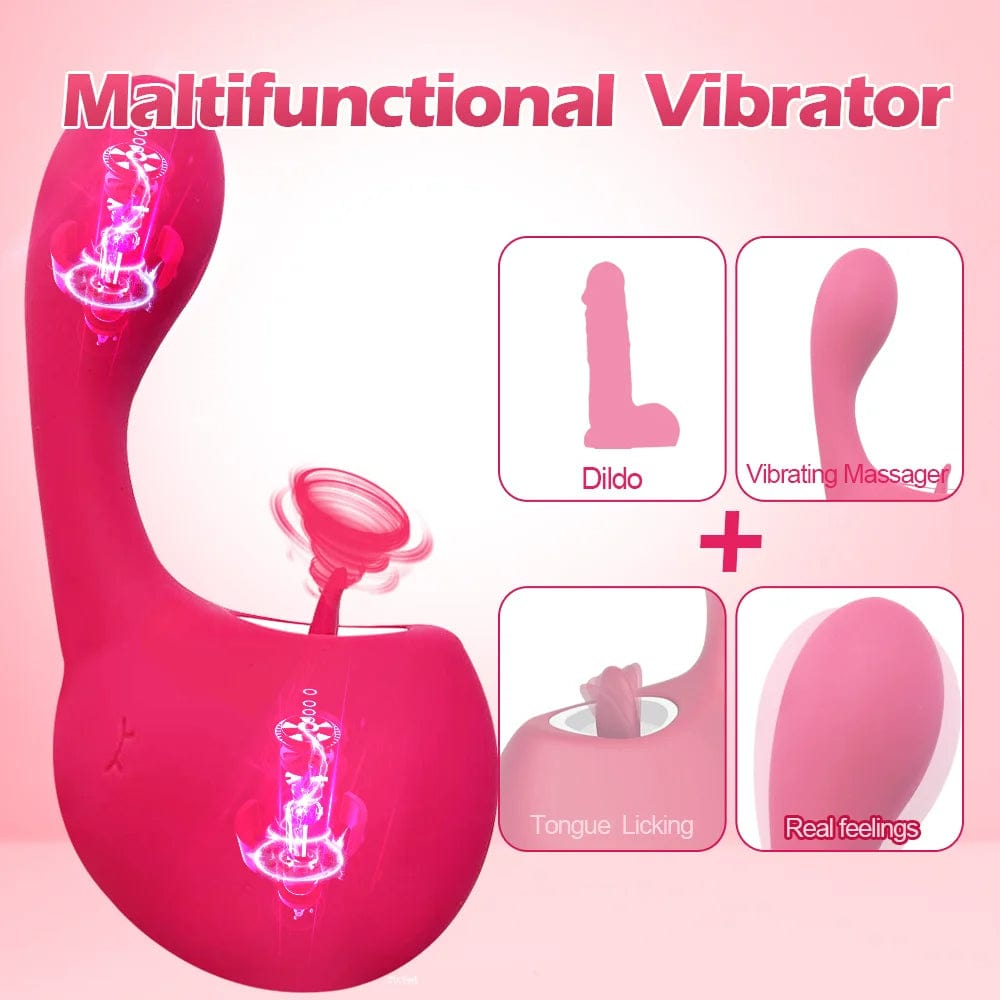 Lurevibe - Clitoral Licking G Spot Vibrator Clitoralis Stimulator for Women with 10 Licking Vibrating Modes - Lurevibe