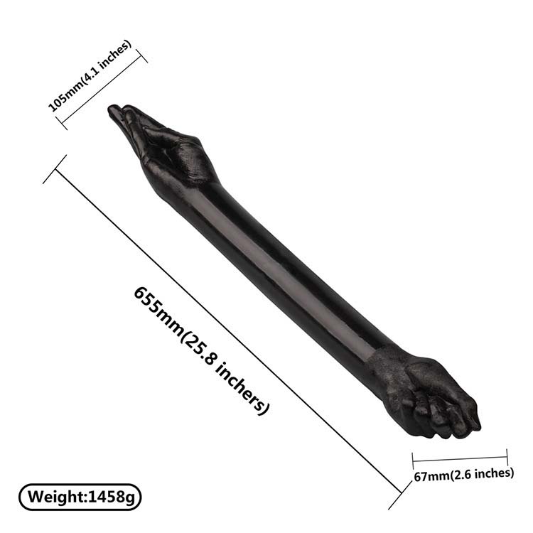 Fisting Hand Dildo | Double Side Black Dildos for Men - Lurevibe