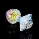 Aurora Peach Heart Crystal Silicone Anal Plug with Petal Base - Lurevibe