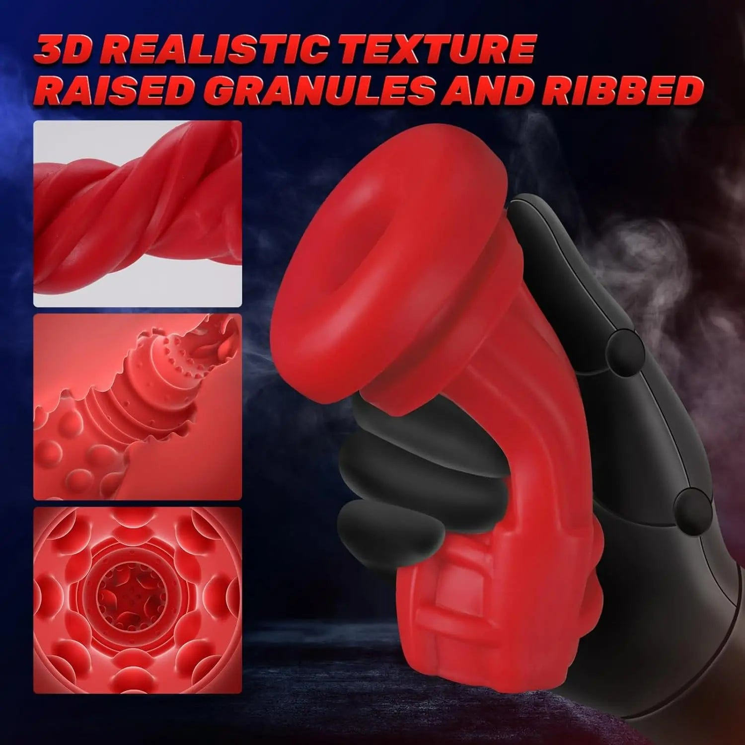 Lurevibe - 9 Sucking 9 Vibrating Male Masturbator Heating Vagina Masturbation Blowjob - Lurevibe